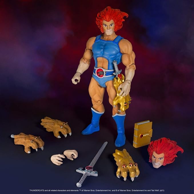 Super7 Thundercats: Lion-O (Version 2) Ultimates Action Figure, Multicolor - Figurio