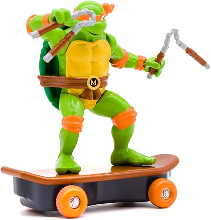 Teenage Mutant Ninja Turtles 5" Sewer Shredders Classic Edition Michelangelo Ages 3+ Shredding Action Figure - Figurio