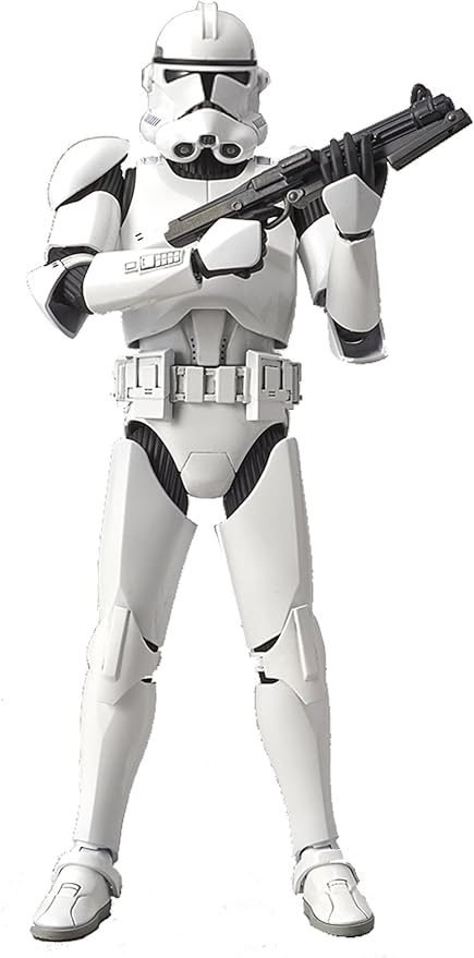 "Bandai Hobby Star Wars 1/12 Plastic Model Clone Trooper ""Star Wars""", white (BAN207574) - Figurio