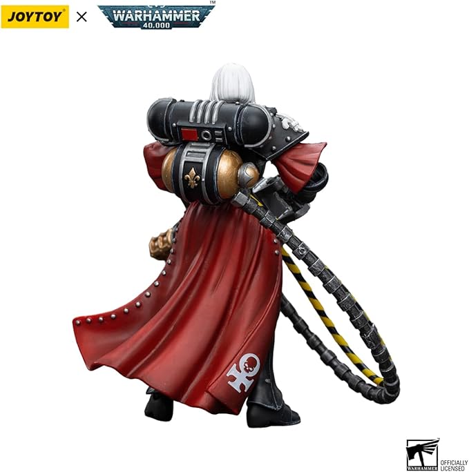 JOYTOY HAPPXYGG Warhammer 40k 1/18 4.7-inch Adepta Sororitas Retributor with Heavy Flamer action figure model toy series - Figurio