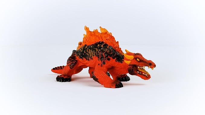 Schleich Eldrador Magma Lizard - Realistic Mythical Fantasy Monster Action Figure Toy - Highly Detailed Ferocious Lava Monster Lizard Beast Toy for Boys and Girls, Gift for Kids Age 7+ - Figurio