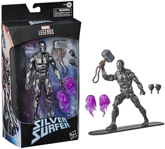 Hasbro Marvel Legends Series Avengers 15-cm Collectible Action Figure Toy Silver Surfer with 6 Accessories - Figurio