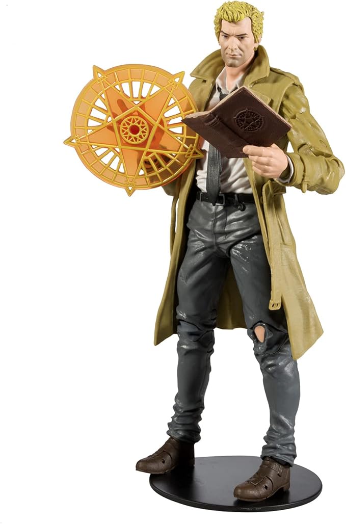 McFarlane Toys - DC Direct 7IN Figure with Comic - Black ADAM WV1 - John Constantine, Multicolor - Figurio