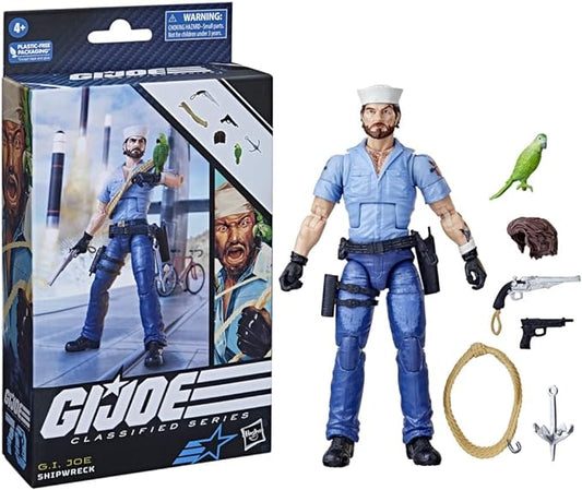 G. I. Joe Classified Series Shipwreck with Polly, Collectible G.I. Joe Action Figures, 70, 6 inch Action Figures for Boys & Girls, with 6 Accessories - Figurio