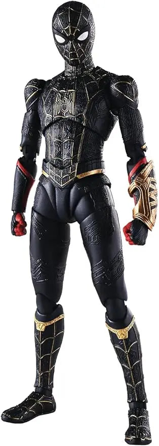 TAMASHII NATIONS - Spider-Man: No Way Home - Spider-Man (Black & Gold Suit), Bandai Spirits S.H.Figuarts Action Figure - Figurio