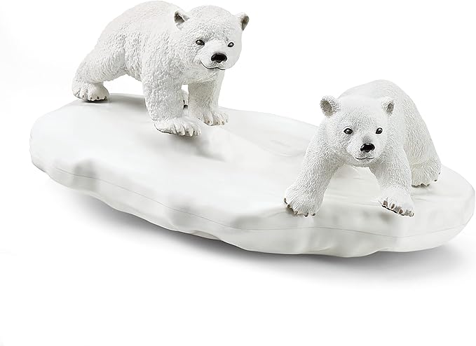 Schleich Wild Life Polar Playground 4-piece Playset for Kids Ages 3-8 - Figurio