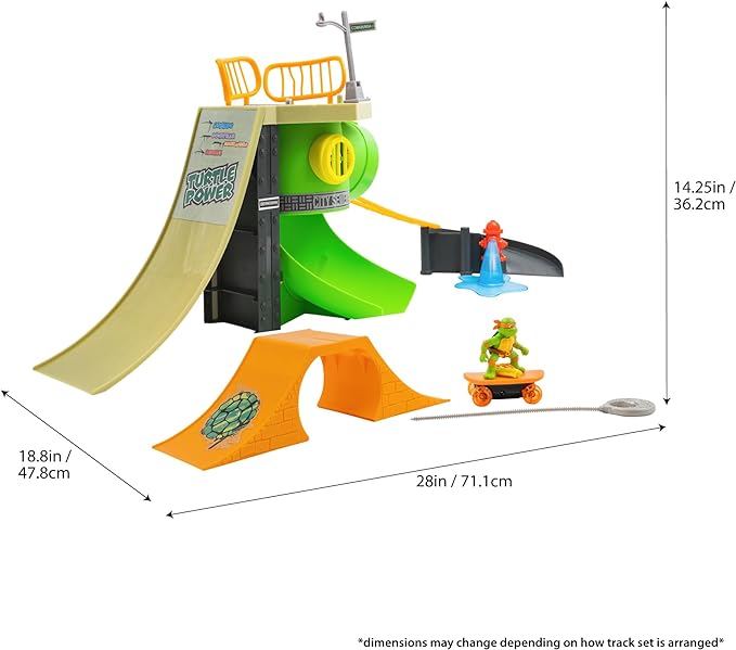 Teenage Mutant Ninja Turtles, Turtle Madness Skate Park, Classic Edition, Ages 3 and up - Figurio