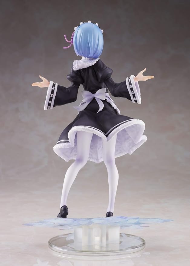 Taito Re:Zero Winter Maid Rem - Colorful Anime PVC Doll - ARTIST MASTERPIECE, 8" Tall - Figurio