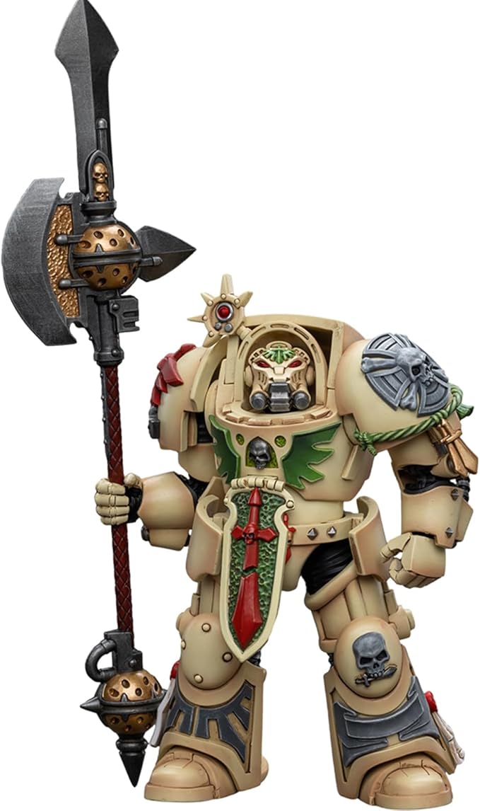 JOYTOY JT9183 40K 1/18 Action Figure Toy, Dark Angels Deathwing Champion, 4-inch Gift for Action Figure Lovers & Collectors above - Figurio