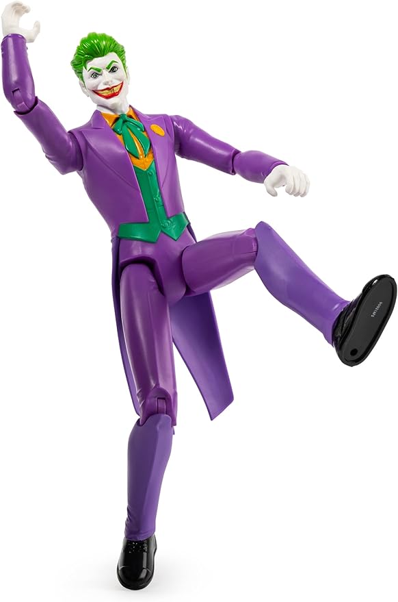 Spin Master Batman Toys Collection Flexible 12 Inch Joker Villain Action Figure for Children Ages 4 and Up - Figurio