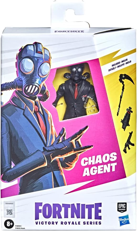 FORTNITE Hasbro Victory Royale Series Chaos Agent Collectible Action Figure with Accessories - Ages 8 and Up,6-inch - Figurio