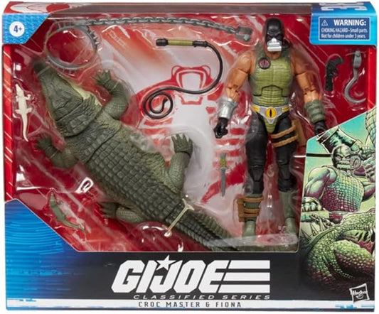 G.I. Joe Classified Series Croc Master & Fiona Action Figures 38 Collectible Premium Toys With Accessories 6-Inch-Scale Custom Package Art - Figurio