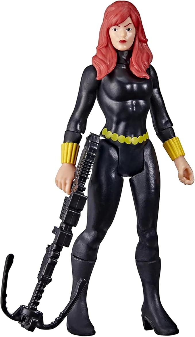 Marvel Legends Series 3.75-inch Retro 375 Collection Black Widow Action Figure Toy, 1 Accessory - Figurio