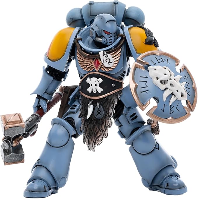 JOYTOY Warhammer 40,000 1/18 Action Figure Space Wolves Claw Pack Sigyrr Stoneshield Collection Model Birthday Gifts - Figurio