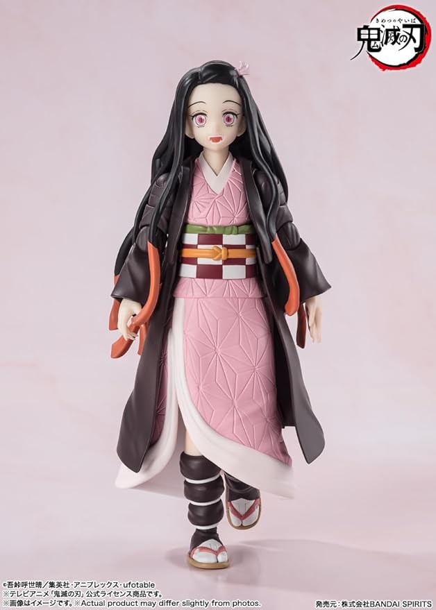 TAMASHII NATIONS - Demon Slayer: Kimetsu no Yaiba - Nezuko Kamado, Bandai Spirits S.H.Figuarts Action Figure - Figurio