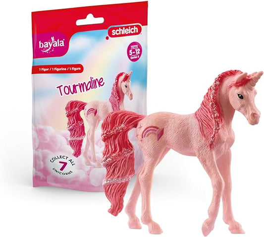 Schleich bayala, Limited Edition Collectible Unicorn Toys for Girls and Boys, Gemstone Unicorn Figurines, Tourmaline - Figurio