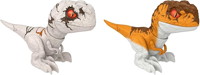 Mattel Jurassic World Dominion Uncaged Rowdy Roars Atrociraptor Tiger Dinosaur Action Figure, Toy with Interactive Motion & Sound - Figurio