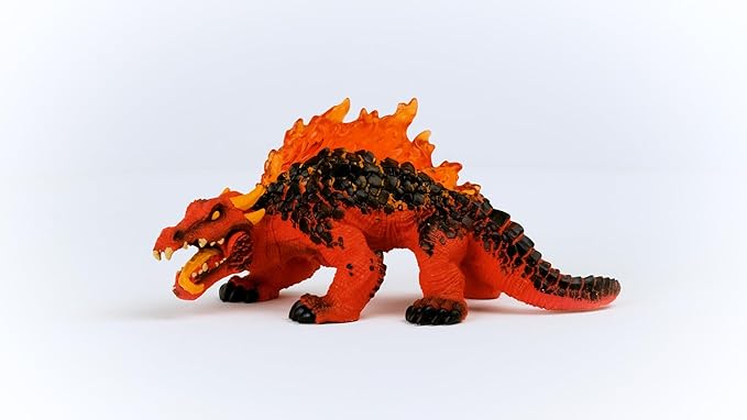 Schleich Eldrador Magma Lizard - Realistic Mythical Fantasy Monster Action Figure Toy - Highly Detailed Ferocious Lava Monster Lizard Beast Toy for Boys and Girls, Gift for Kids Age 7+ - Figurio