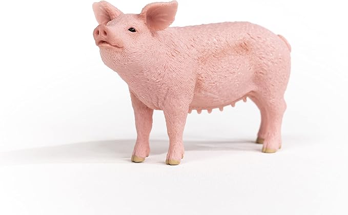 Schleich Farm World, Realistic Farm Animal Toys for Kids Ages 3 and Above, Pig Toy Figurine , 2.3 inch - Figurio