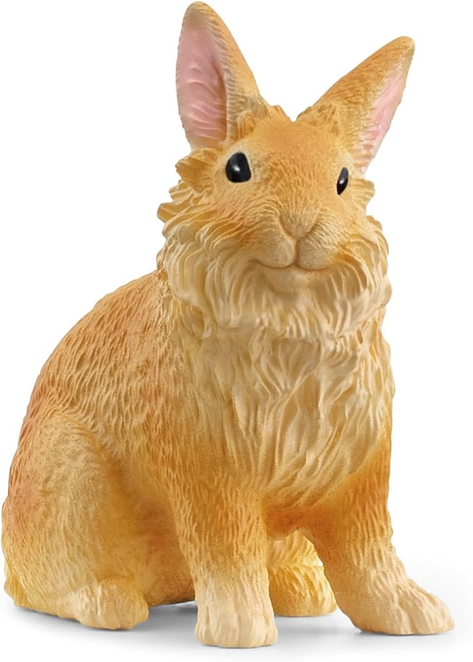 Schleich Farm World New 2024 Farm Animal Toy Lionhead Rabbit Figurine - Figurio