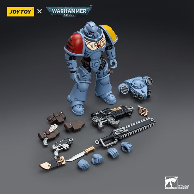 JOYTOY HAPPXYGG Warhammer 40k 1/18 4.7-inch Space Wolves Intercessors action figure model toy series - Figurio