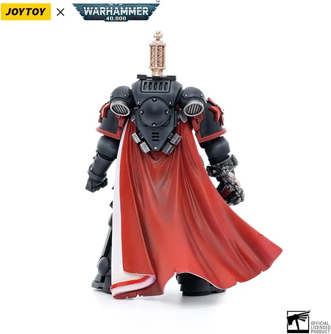 JOYTOY HAPPXYGG Warhammer 40k 1/18 4.7-inch Black Templars Primaris Sword Brethren Eberwulf Action Figure Model Toy Series - Figurio