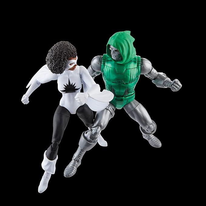 Marvel Legends Series Captain vs. Doctor Doom, Avengers 60th Anniversary Collectible 6-Inch Action Figures, 6 Accessories - Figurio