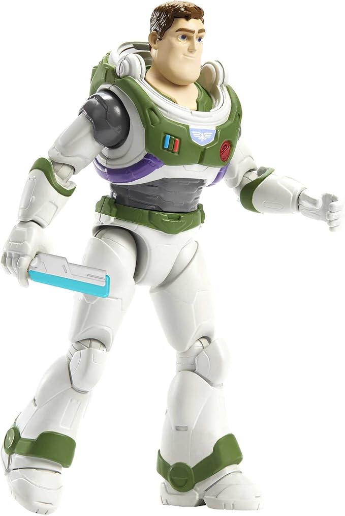 Disney Pixar Lightyear Space Ranger Alpha Buzz Lightyear Figure, Authentic Action Figure 5 Inches tall with 12 Posable Joints, Laser Blade, 4 Years & Up - Figurio