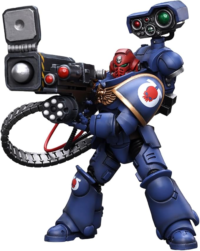 JOYTOY Warhammer 40K 1/18 Action Figures, Ultramarines Desolation Sergeant with Vengor Launcher Perfect for Collectors & Decor, Ideal Gift for Birthdays, Christmas, Character Figure - JT8803 - Figurio