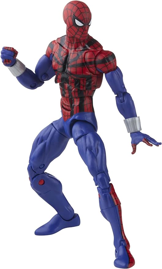 Spider-Man Marvel Legends Series 6-inch Ben Reilly Action Figure Toy, Includes 5 Accessories: 4 Alternate Hands, 1 Web Line FX - Figurio