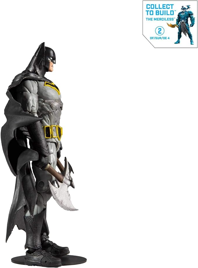 DC Multiverse Batman (Dark Nights: Metal) 7" Action Figure with Build-A Parts for 'The Merciless' Figure - Figurio