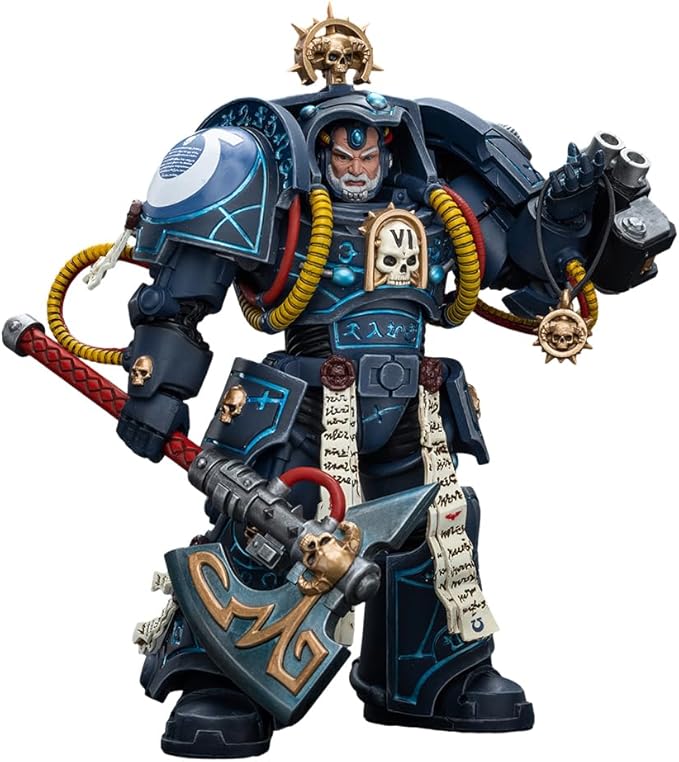 JOYTOY Warhammer 40,000 1/18 Action Figure Ultramarines Librarian in Terminator Armour Collection Model Birthday Gifts - Figurio