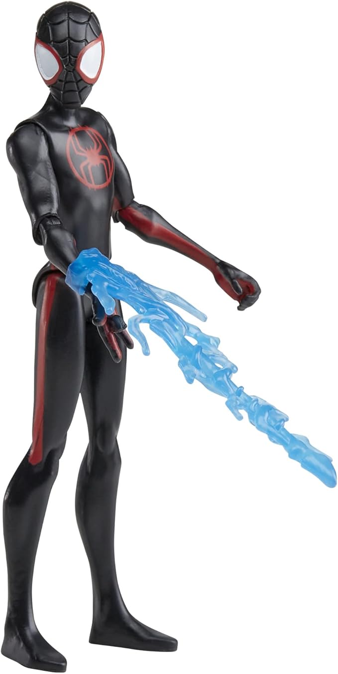 Marvel Spider-Man Across The Spider-Verse Miles Morales, 6-Inch-Scale Action Figure with Web Accessory, Toys for Kids Ages 4 and Up - Figurio