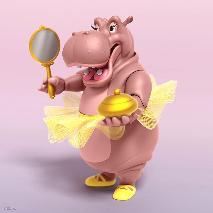 Super7 Ultimates! Disney Fantasia Hyacinth Hippo - 7" Disney Action Figure with Accessories Classic Disney Collectibles and Retro Toys - Figurio