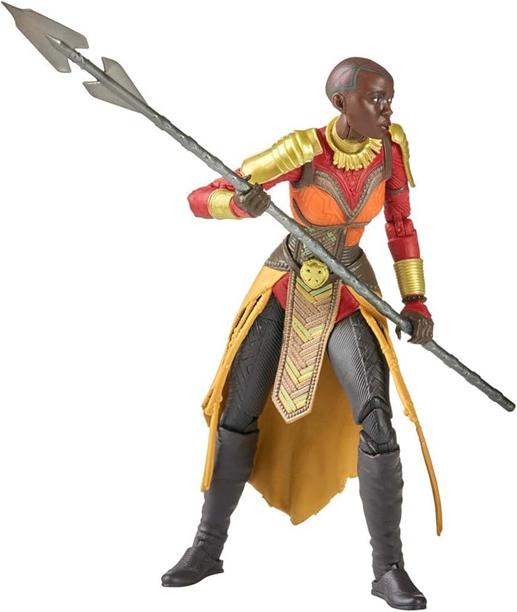 Marvel Legends Series Black Panther Wakanda Forever Okoye 6-inch MCU Action Figure Toy, 2 Accessories, 1 Build-A-Figure Part - Figurio