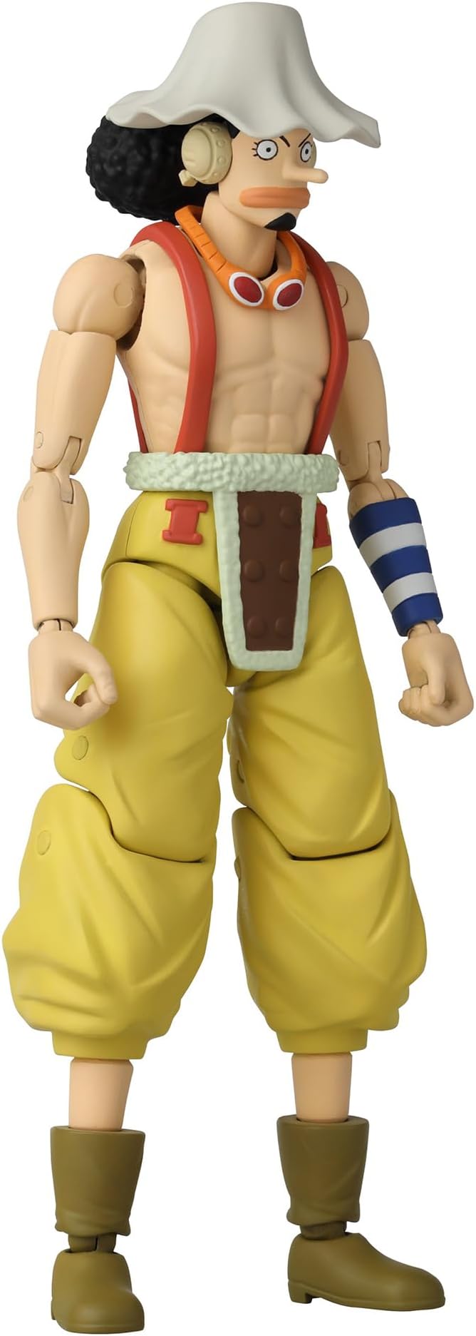 BANDAI Anime Heroes One Piece Figures Usopp Action Figure, 17cm Articulated Usopp Anime Figure with Extra Accessories, One Piece Action Figures Pirate Toys Range, Excellent Anime Gift - Figurio