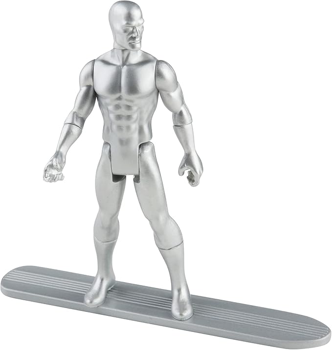 Marvel Hasbro Legends Series 3.75-inch Retro 375 Collection Silver Surfer Action Figure Toy - Figurio