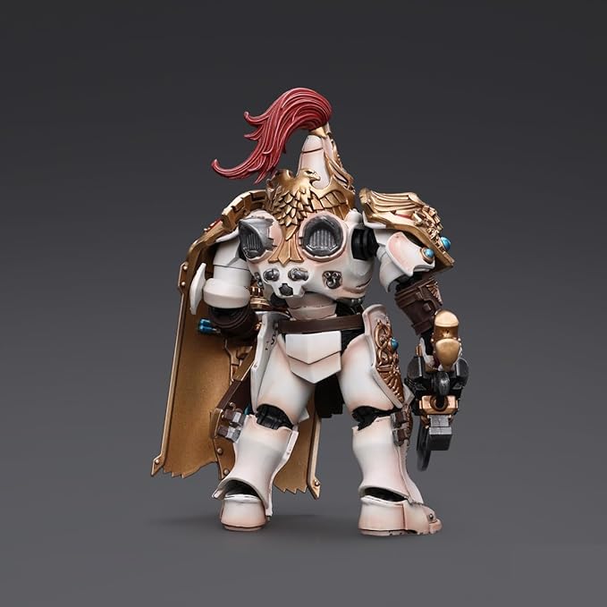 JOYTOY Warhammer 40,000 1/18 Action Figure Adeptus Custodes Solar Watch Custodian Guard with Sentinel Blade and Praesidium Shield Collection Model Birthday Gifts - Figurio