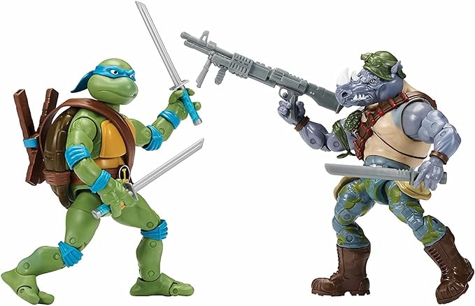 Teenage Mutant Ninja Turtles Leo vs. Rocksteady 2 Pack - Figurio