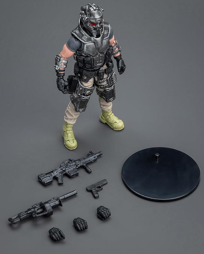 JOYTOY 1/18 Action Figure - Sack Mercenaries-The Demolition Expert ABS & PVC, Perfect for Collectors & Decor - 4.1 Inch, 3.49 OZ (JT9862) - Figurio