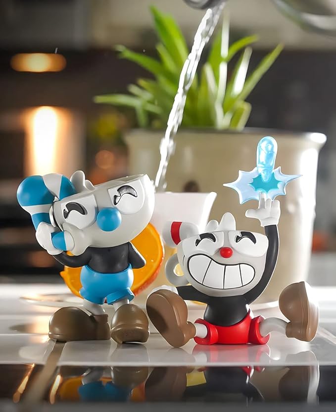 Youtooz Mugman Vinyl Figure 3.7" Inch, Mugman Action Figure, Cuphead and Mugman Vinyl Toys - Youtooz Cuphead Collection Based on Cuphead Games - Figurio