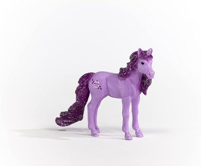 Schleich bayala, Collectible Unicorn Toy Figure for Girls and Boys, Blueberry Unicorn Figurine (Dessert Series), Ages 5+ - Figurio