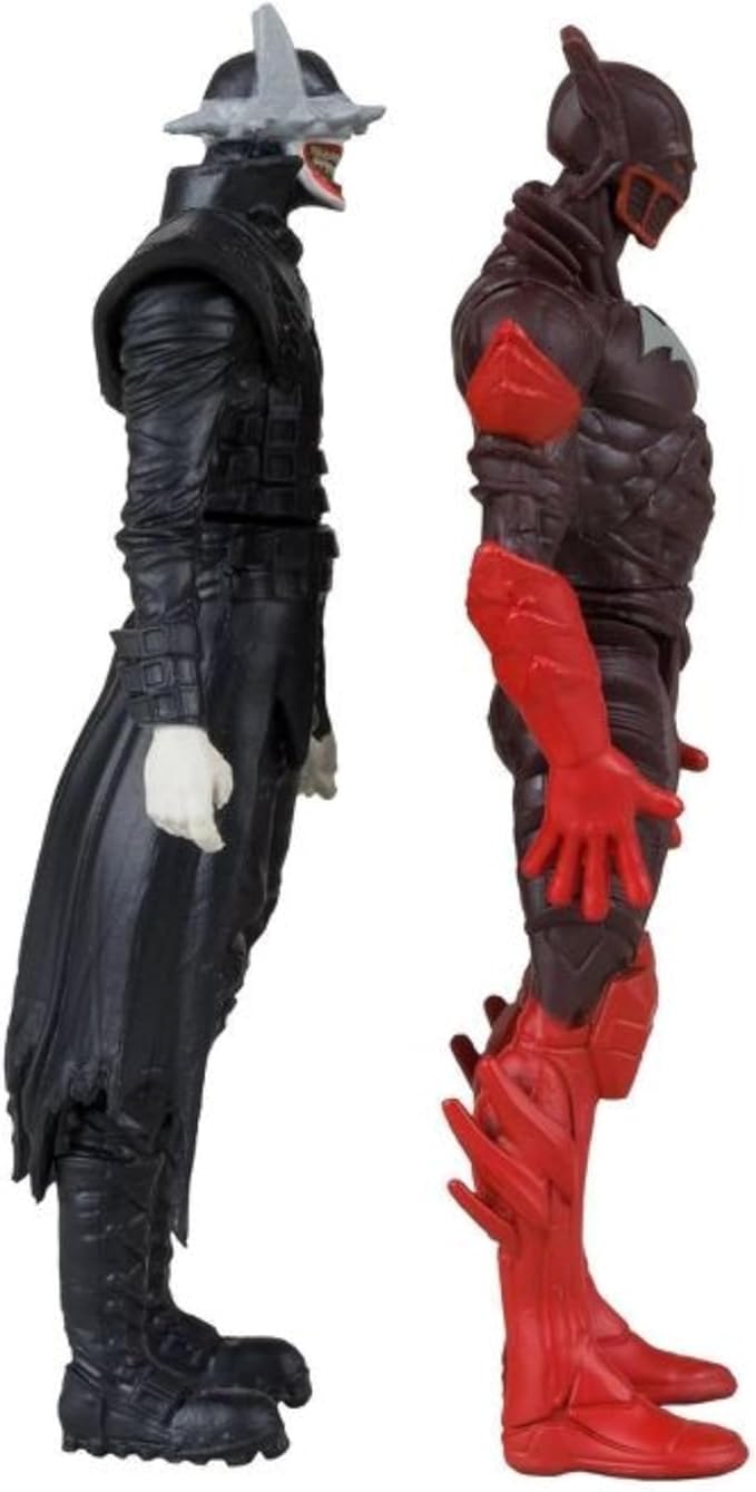 McFarlane Toys - DC Direct Page Punchers 2pk Batman Who Laughs & Red Death 3in Figures with Comic - Figurio