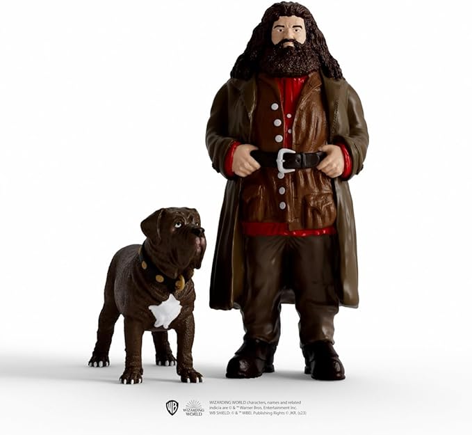 Schleich Wizarding World of Harry Potter 2-Piece Set with Hagrid & Fang Figurines for Kids Ages 6+ - Figurio