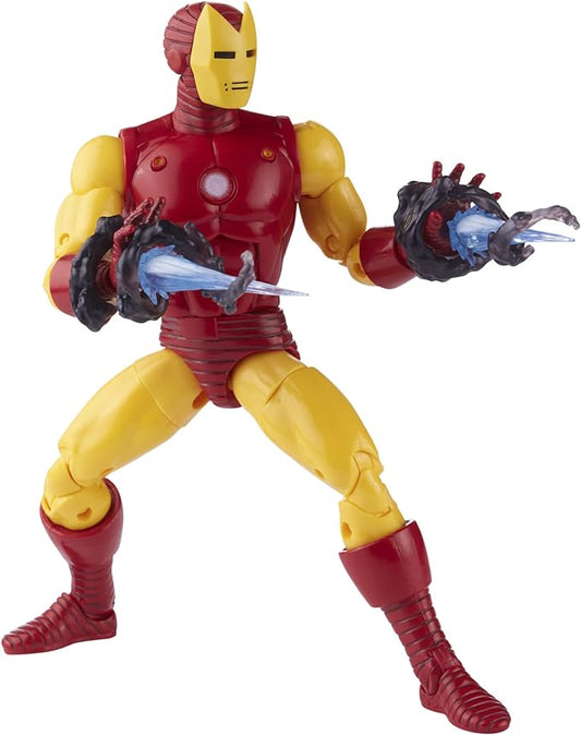 Marvel Hasbro Legends Series 20th Anniversary Series 1 Iron Man 6-Inch Action Figure Collectible Toy, 9 Accessories F3463 Multi - Figurio