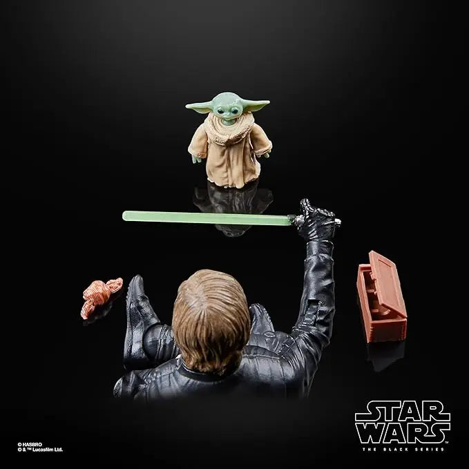 STAR WARS The Black Series Luke Skywalker & Grogu, The Book of Boba Fett, 6-Inch Action Figures, 2-Pack with 9 Accessories, Ages 4 and Up - Figurio