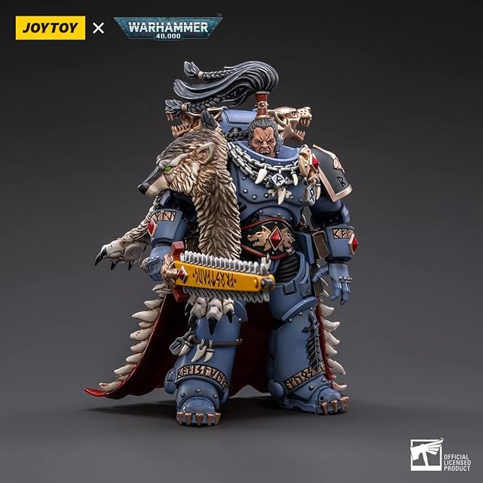 JOYTOY1/18 Warhammer 40,000 Action Figure Space Wolves Ragnar Blackmane Collection Model Birthday Gift - Figurio