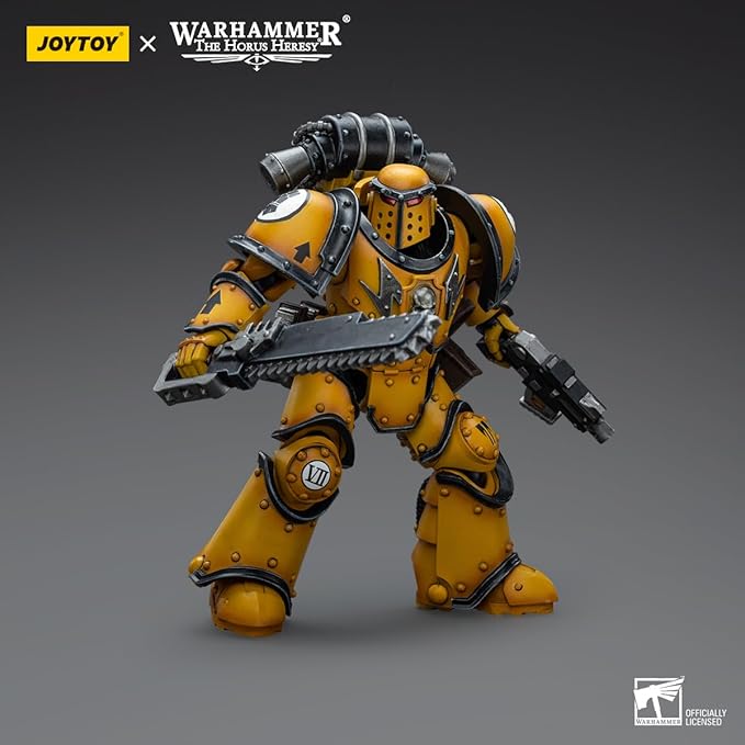 JOYTOY Warhammer 40,000 1/18 Action Figure Imperial Fists Legion MkIII Despoiler Squad Legion Despoiler with Chainsword 4.8inch Collectible Action Figures Kits - Figurio