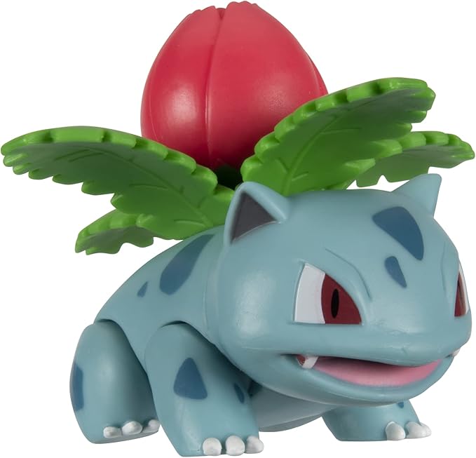 Pokémon Battle Figure, Grass-Type Theme with 3 Pack Ludicolo, Ivysaur, Grookey - 4.5-inch Ludicolo Figure, 3-inch Ivysaur Figure, 2-inch Grookey - Toys for Kids Pokémon Fans - Amazon Exclusive - Figurio