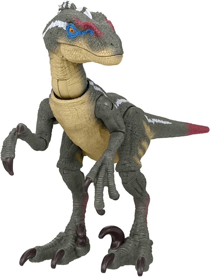 Mattel Jurassic World Mattel Jurassic Park III Hammond Collection Dinosaur Action Figure, Velociraptor with Articulation, 3.75-in Tall - Figurio